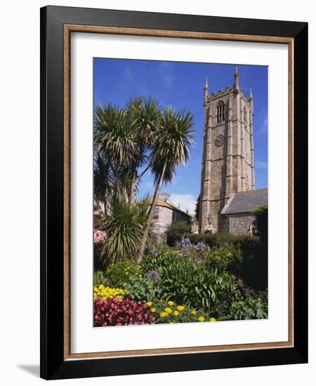 Parish Church of St. Ia Dating from 1434, St. Ives, Cornwall, England, United Kingdom, Europe-Ken Gillham-Framed Photographic Print