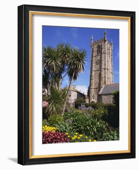 Parish Church of St. Ia Dating from 1434, St. Ives, Cornwall, England, United Kingdom, Europe-Ken Gillham-Framed Photographic Print