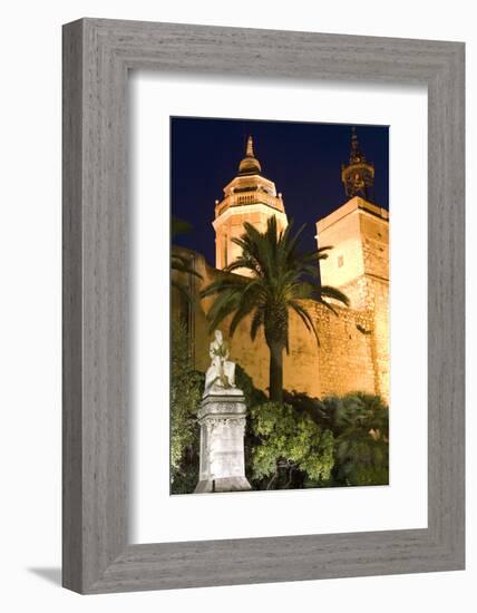 Parish Church, Sitges, Catalonia, Spain-Peter Adams-Framed Photographic Print