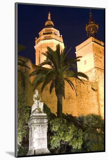 Parish Church, Sitges, Catalonia, Spain-Peter Adams-Mounted Photographic Print