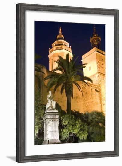 Parish Church, Sitges, Catalonia, Spain-Peter Adams-Framed Photographic Print