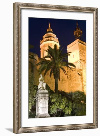 Parish Church, Sitges, Catalonia, Spain-Peter Adams-Framed Photographic Print