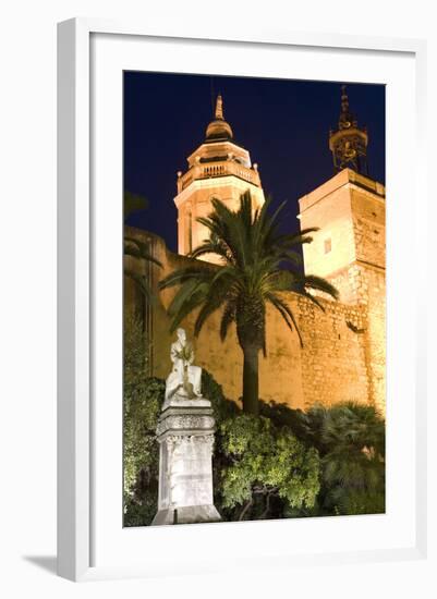 Parish Church, Sitges, Catalonia, Spain-Peter Adams-Framed Photographic Print
