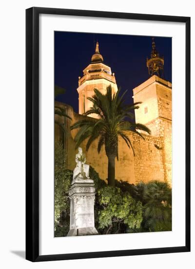Parish Church, Sitges, Catalonia, Spain-Peter Adams-Framed Photographic Print