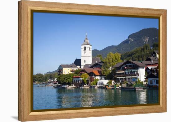 Parish Church, St. Wolfgang, Wolfgangsee Lake, Flachgau, Salzburg, Upper Austria, Austria, Europe-Doug Pearson-Framed Premier Image Canvas