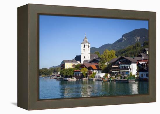 Parish Church, St. Wolfgang, Wolfgangsee Lake, Flachgau, Salzburg, Upper Austria, Austria, Europe-Doug Pearson-Framed Premier Image Canvas