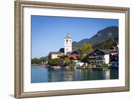 Parish Church, St. Wolfgang, Wolfgangsee Lake, Flachgau, Salzburg, Upper Austria, Austria, Europe-Doug Pearson-Framed Photographic Print