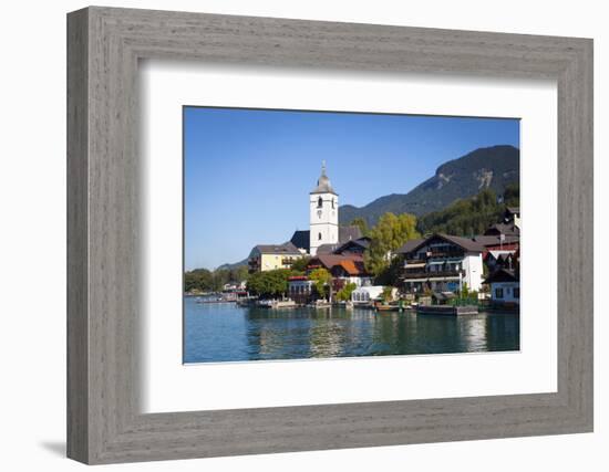 Parish Church, St. Wolfgang, Wolfgangsee Lake, Flachgau, Salzburg, Upper Austria, Austria, Europe-Doug Pearson-Framed Photographic Print