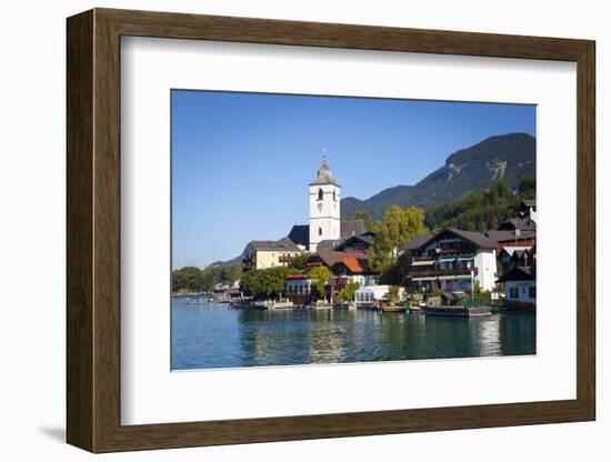 Parish Church, St. Wolfgang, Wolfgangsee Lake, Flachgau, Salzburg, Upper Austria, Austria, Europe-Doug Pearson-Framed Photographic Print