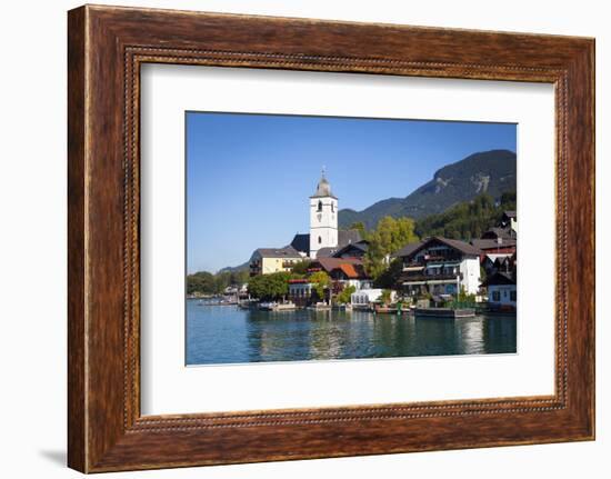 Parish Church, St. Wolfgang, Wolfgangsee Lake, Flachgau, Salzburg, Upper Austria, Austria, Europe-Doug Pearson-Framed Photographic Print