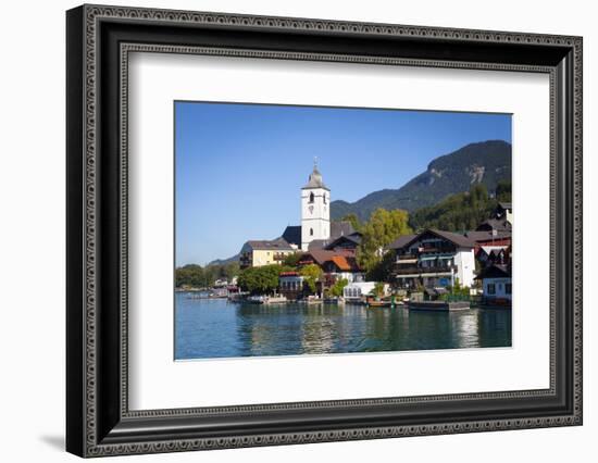 Parish Church, St. Wolfgang, Wolfgangsee Lake, Flachgau, Salzburg, Upper Austria, Austria, Europe-Doug Pearson-Framed Photographic Print