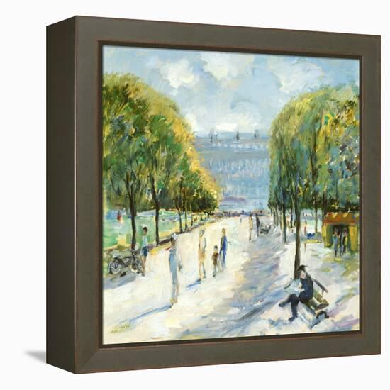 Parisian Afternoon IV-Marysia Burr-Framed Premier Image Canvas