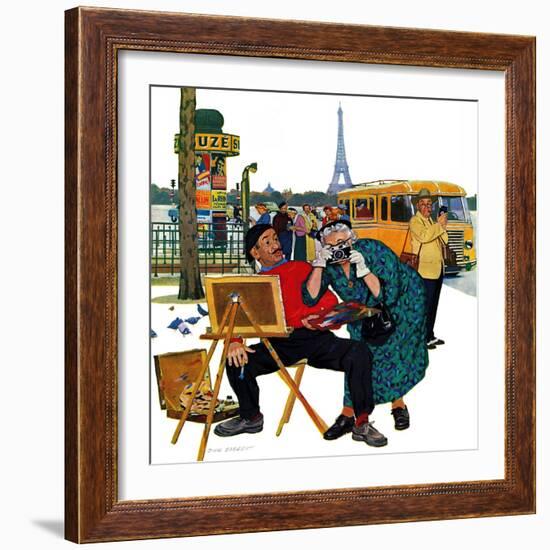 "Parisian Artist & Tourist", July 11, 1959-Richard Sargent-Framed Giclee Print