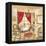 Parisian Bath - Red-Gregory Gorham-Framed Stretched Canvas