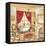 Parisian Bath - Red-Gregory Gorham-Framed Stretched Canvas