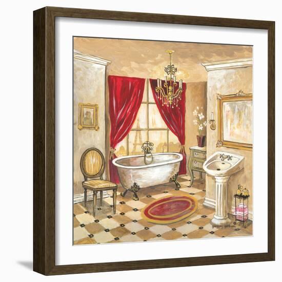 Parisian Bath - Red-Gregory Gorham-Framed Art Print