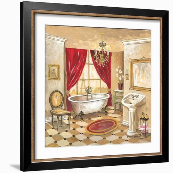 Parisian Bath - Red-Gregory Gorham-Framed Art Print