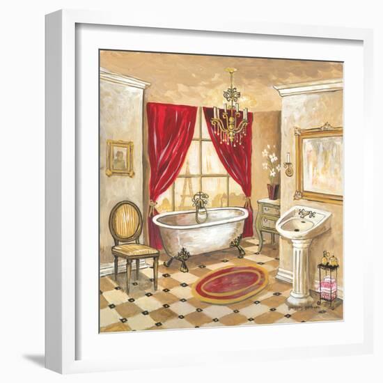 Parisian Bath - Red-Gregory Gorham-Framed Art Print