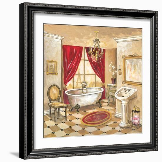 Parisian Bath - Red-Gregory Gorham-Framed Art Print