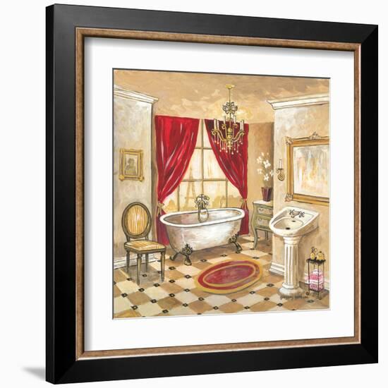 Parisian Bath - Red-Gregory Gorham-Framed Art Print