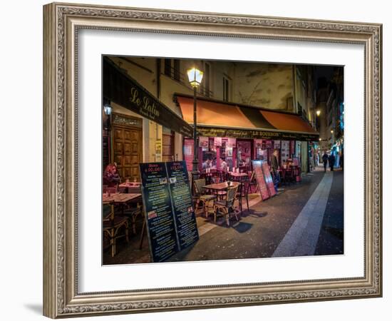Parisian Cafe and Street Scene, Paris, France, Europe-Jim Nix-Framed Photographic Print