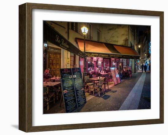 Parisian Cafe and Street Scene, Paris, France, Europe-Jim Nix-Framed Photographic Print
