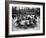 Parisian Children Riding Merry Go Round in a Playground-Alfred Eisenstaedt-Framed Photographic Print