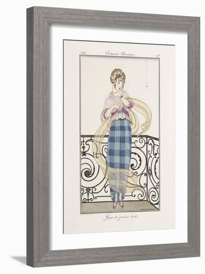 Parisian Costume Illustration-null-Framed Art Print