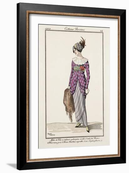 Parisian Costume Illustration-null-Framed Art Print