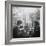 Parisian Couple Drinking Coca Cola at a Sidewalk Cafe While Reading, Paris, France, 1950-Mark Kauffman-Framed Photographic Print