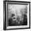 Parisian Couple Drinking Coca Cola at a Sidewalk Cafe While Reading, Paris, France, 1950-Mark Kauffman-Framed Photographic Print