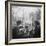 Parisian Couple Drinking Coca Cola at a Sidewalk Cafe While Reading, Paris, France, 1950-Mark Kauffman-Framed Photographic Print