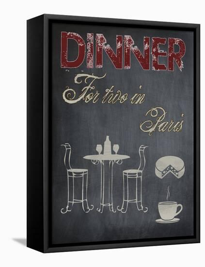 Parisian Dinner-Sheldon Lewis-Framed Stretched Canvas