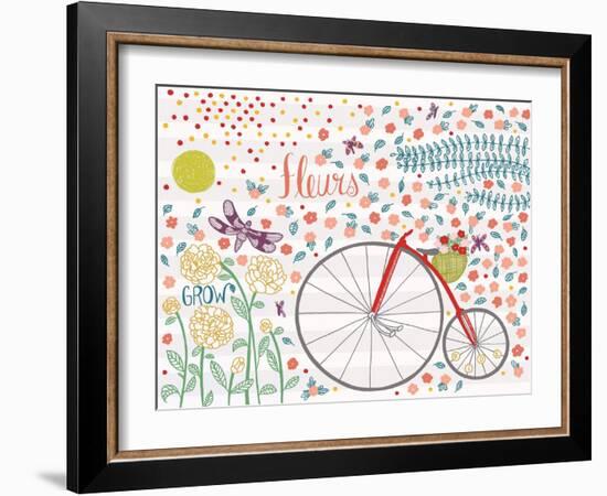 Parisian Flowers-Cody Alice Moore-Framed Art Print