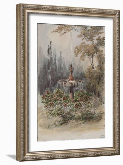 Parisian Fountains-Jean-Marie Amelin-Framed Giclee Print