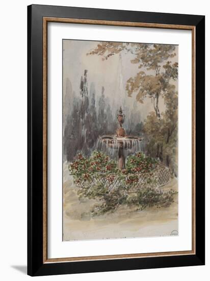 Parisian Fountains-Jean-Marie Amelin-Framed Giclee Print