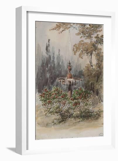 Parisian Fountains-Jean-Marie Amelin-Framed Giclee Print