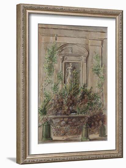 Parisian Fountains-Jean-Marie Amelin-Framed Giclee Print