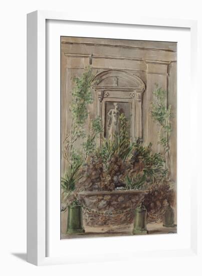 Parisian Fountains-Jean-Marie Amelin-Framed Giclee Print