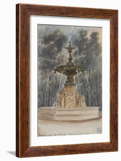 Parisian Fountains-Jean-Marie Amelin-Framed Giclee Print