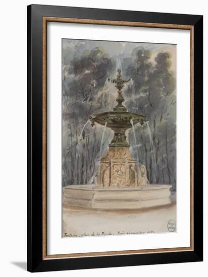 Parisian Fountains-Jean-Marie Amelin-Framed Giclee Print