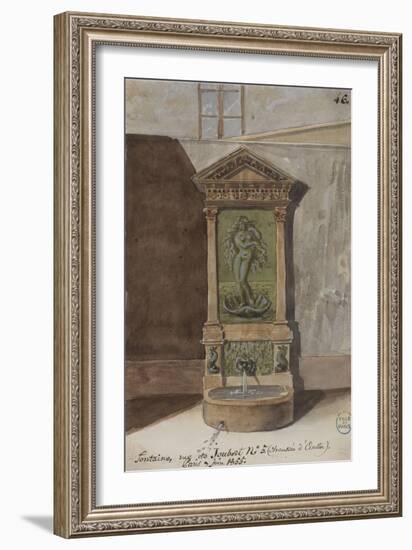 Parisian Fountains-Jean-Marie Amelin-Framed Giclee Print