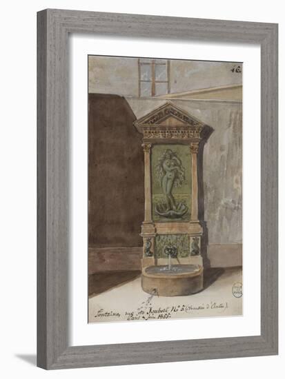 Parisian Fountains-Jean-Marie Amelin-Framed Giclee Print