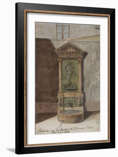 Parisian Fountains-Jean-Marie Amelin-Framed Giclee Print