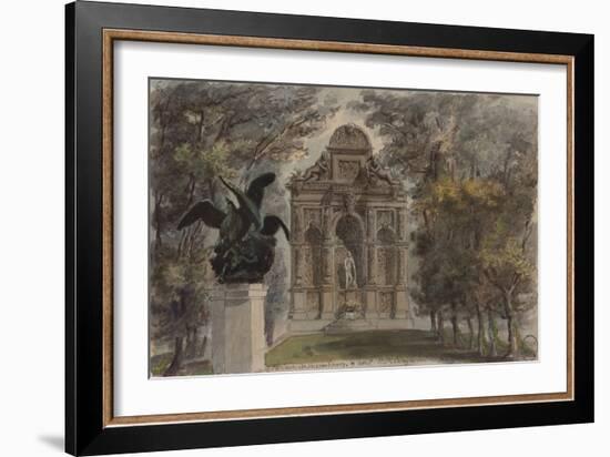 Parisian Fountains-Jean-Marie Amelin-Framed Giclee Print