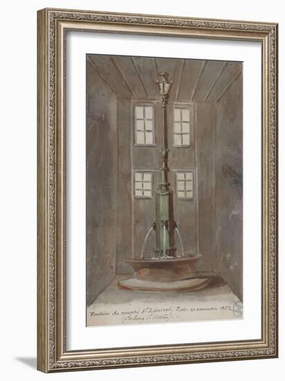 Parisian Fountains-Jean-Marie Amelin-Framed Giclee Print