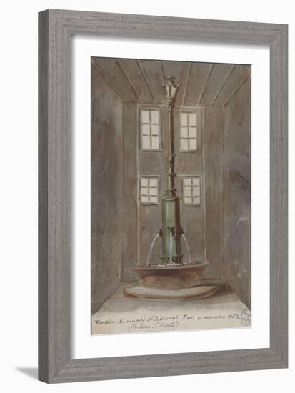 Parisian Fountains-Jean-Marie Amelin-Framed Giclee Print