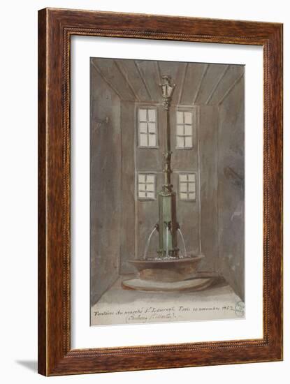 Parisian Fountains-Jean-Marie Amelin-Framed Giclee Print