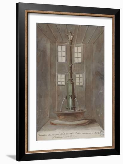 Parisian Fountains-Jean-Marie Amelin-Framed Giclee Print