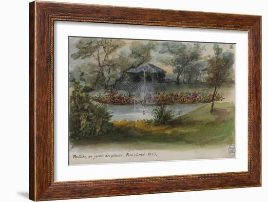 Parisian Fountains-Jean-Marie Amelin-Framed Giclee Print